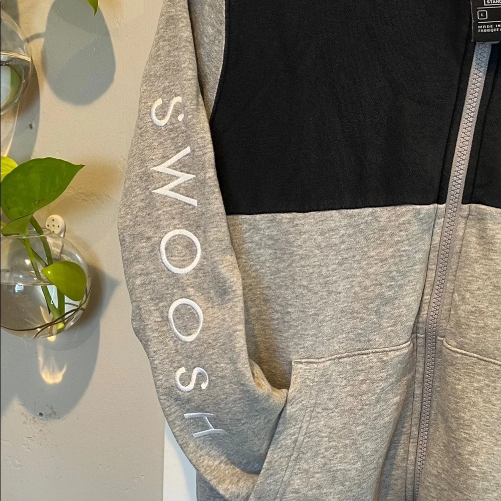 Nike Kids Black and Gray Full-Zip Hoodie - Picture 4 of 14